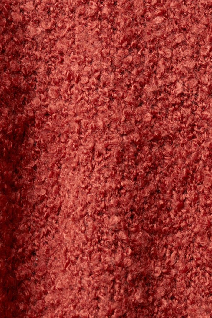 Wool blend v-neck jumper, TERRACOTTA, detail image number 1