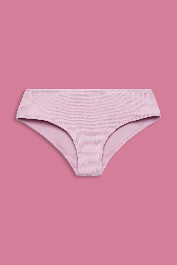 Textured Hipster Bikini Bottoms, LILAC, detail image number 4