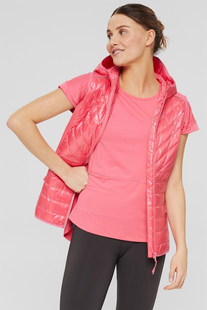Body warmer in a mix of materials with 3M™ Thinsulate, PINK FUCHSIA, detail image number 0
