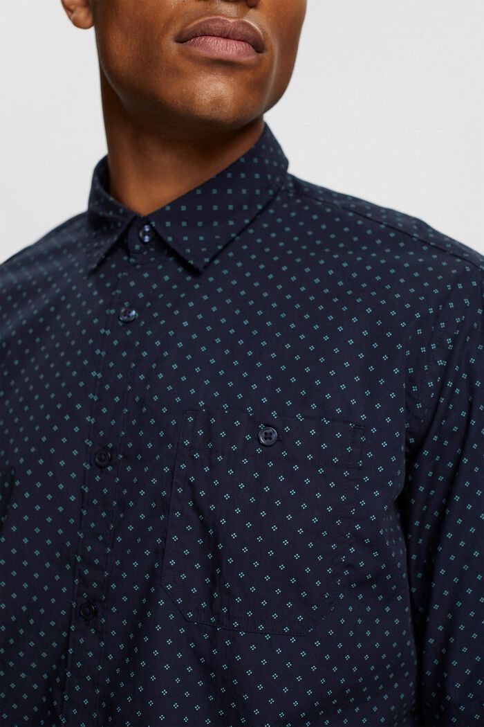 Patterned shirt, NAVY, detail image number 2