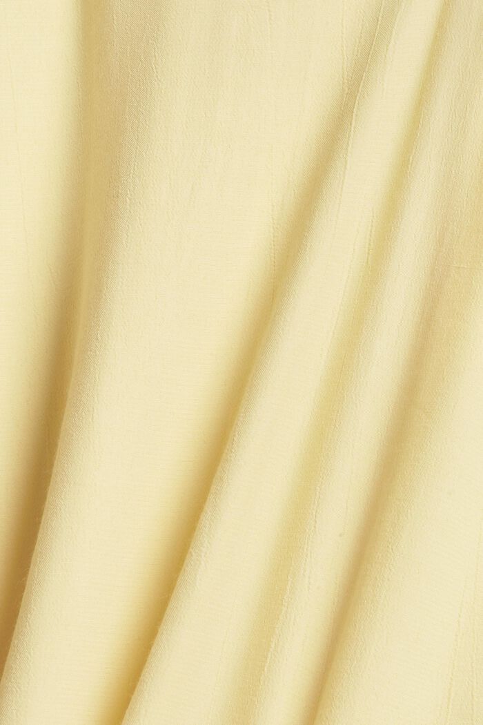 Crêpe blouse with ties, DUSTY YELLOW, detail image number 4