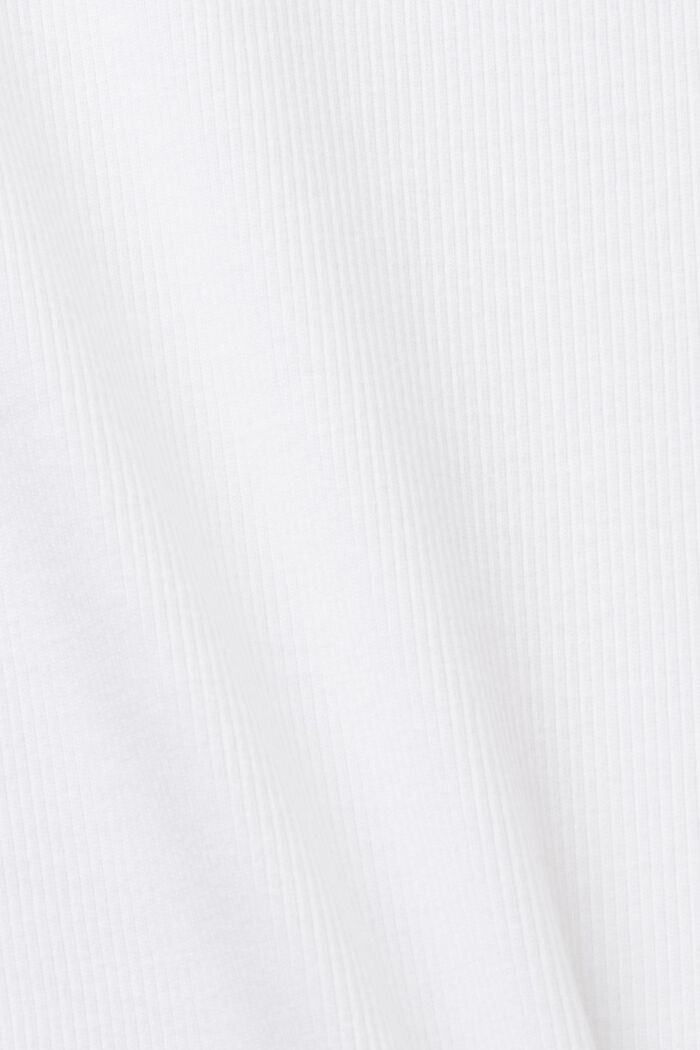Cotton-Jersey Crewneck T-Shirt, WHITE, detail image number 7