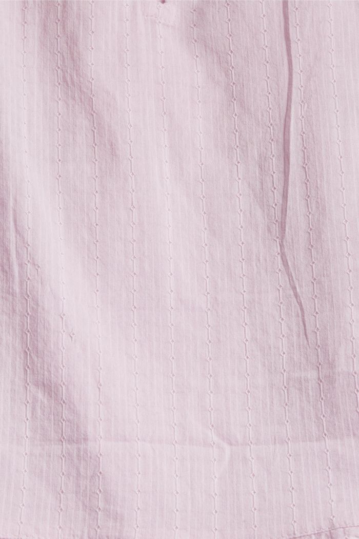 Short sleeve blouse with an embroidered pattern, PINK, detail image number 4