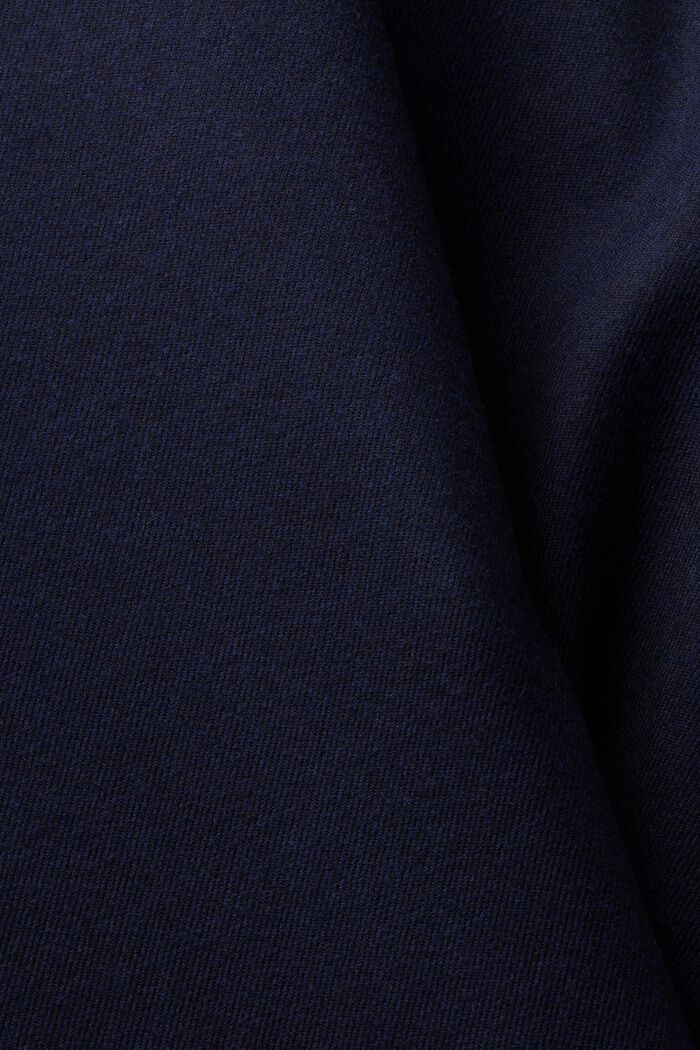 Oversized Flannel Blazer, NAVY, detail image number 4