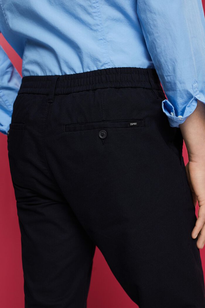 Brushed chino trousers, NAVY, detail image number 4