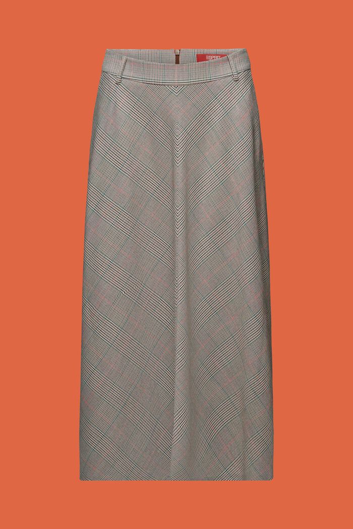Glencheck Midi Skirt, CARAMEL, detail image number 7