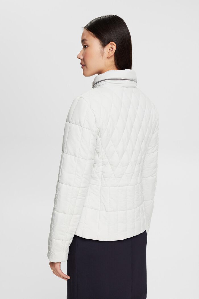 Quilted jacket with concealed hood, PASTEL GREY, detail image number 3