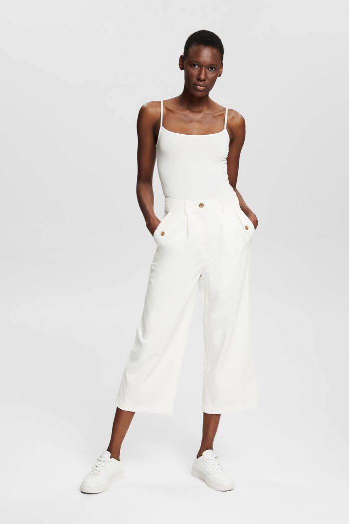Culottes made of 100% Pima cotton, OFF WHITE, detail image number 6