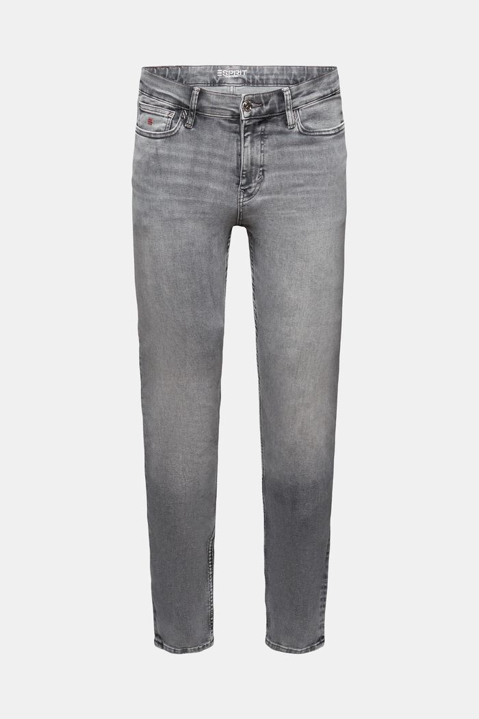 Mid-Rise Skinny Jeans, GREY LIGHT WASHED, detail image number 7