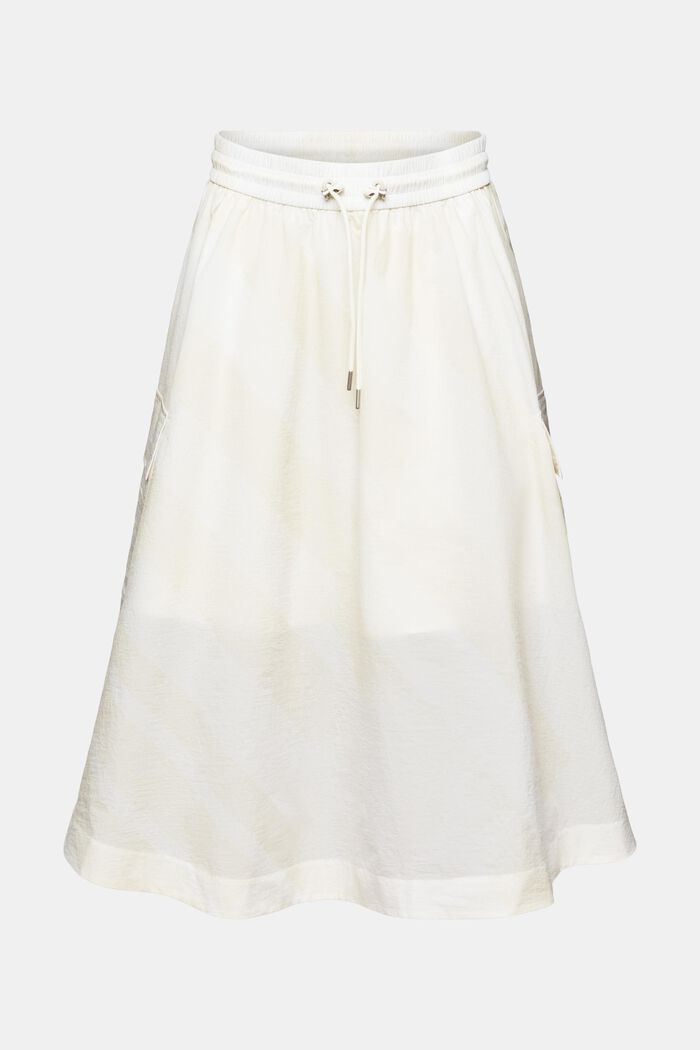 Drawstring Midi Skirt, ICE, detail image number 7