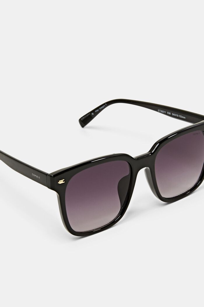Lightweight acetate sunglasses, BLACK, detail image number 3