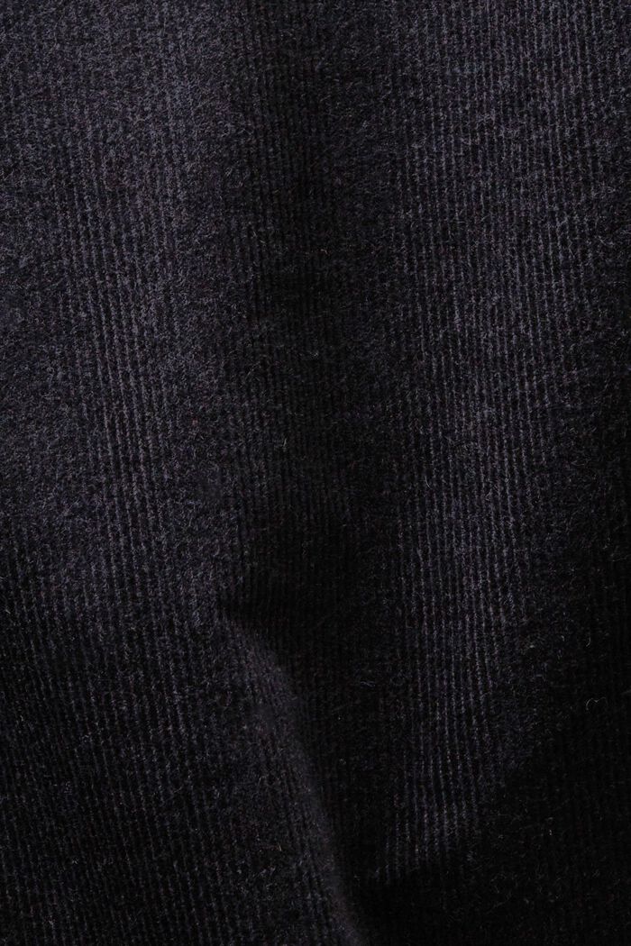 Straight Fit Corduroy Trousers, BLACK, detail image number 6
