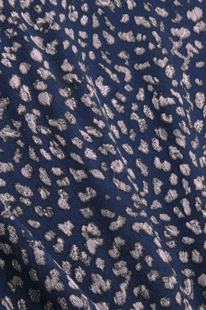 Printed blouse, LENZING™ ECOVERO™, DARK BLUE, detail image number 4