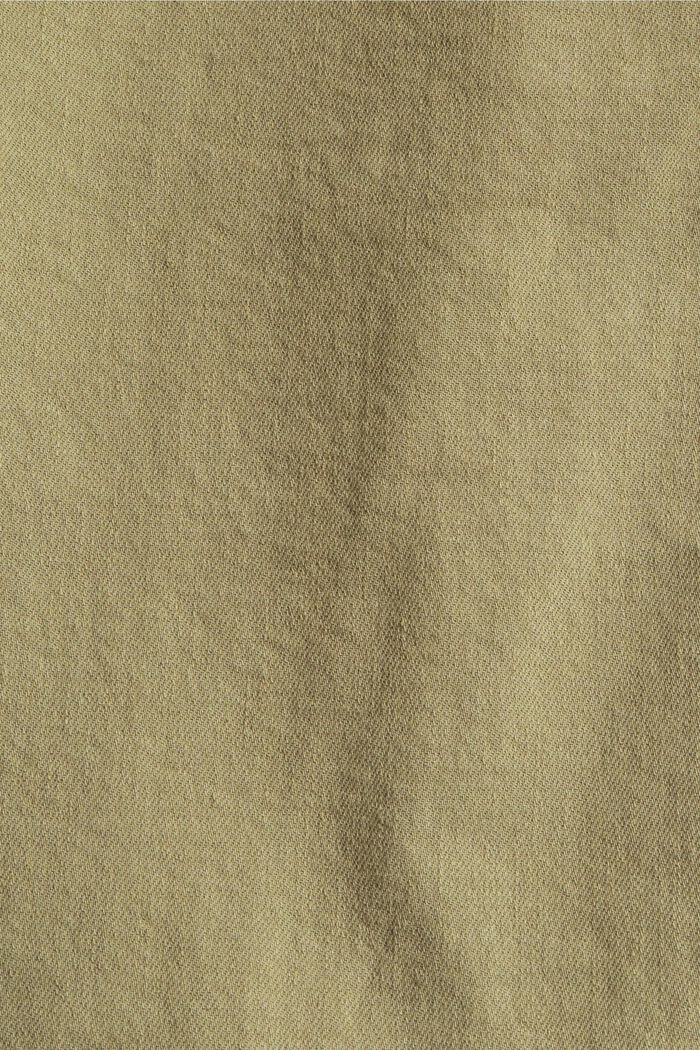 Containing hemp: trousers with a tie-around belt, LIGHT KHAKI, detail image number 4