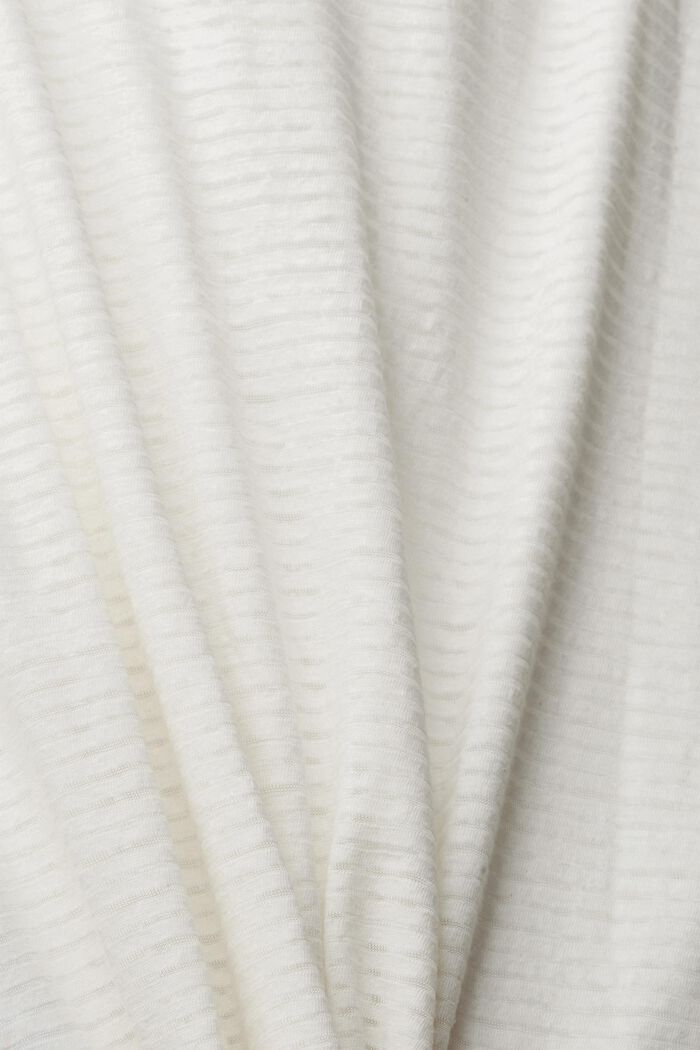 With linen: striped T-shirt, OFF WHITE, detail image number 4