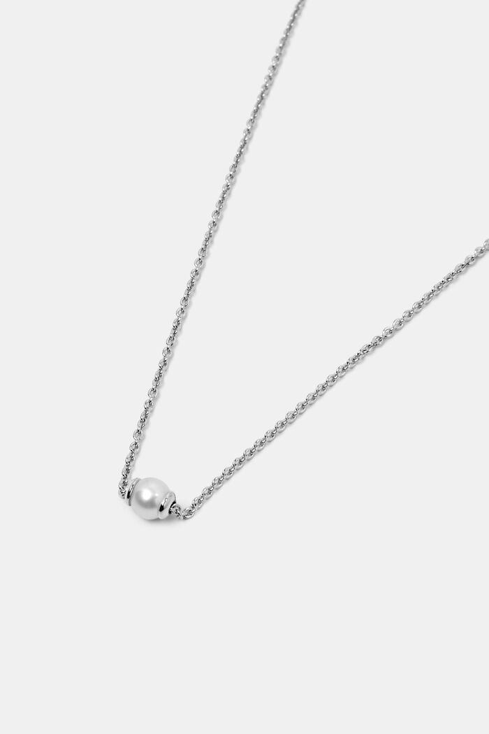 Dainty Sterling Silver Pendant Necklace, SILVER, detail image number 1