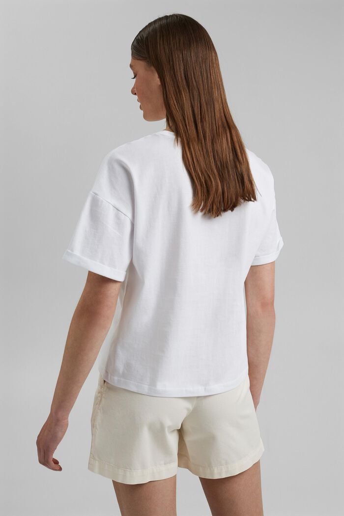 Photo print T-shirt, 100% cotton, WHITE, detail image number 3