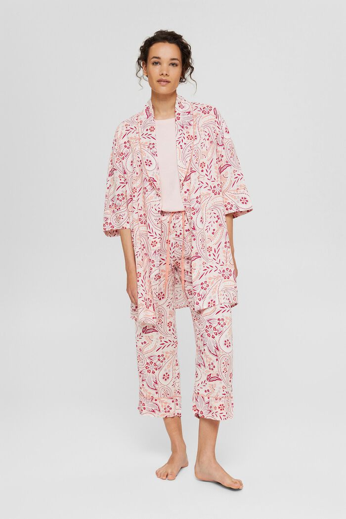 Kimono made of LENZING™ ECOVERO™, LIGHT PINK, detail image number 0
