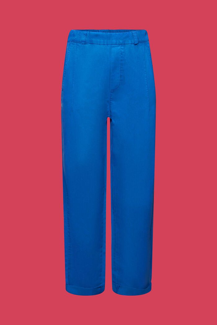Chino Pull-On Cropped Pants, BRIGHT BLUE, detail image number 7