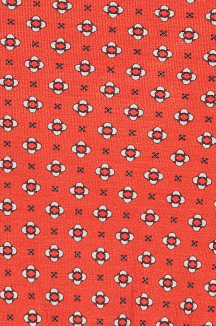 Jersey dress with all-over print, FLAME RED, detail image number 5