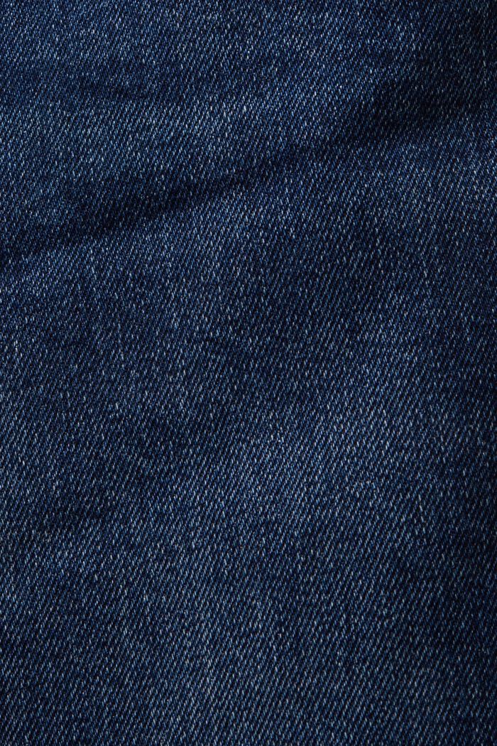High-Rise Retro Straight Jeans, BLUE DARK WASHED, detail image number 6