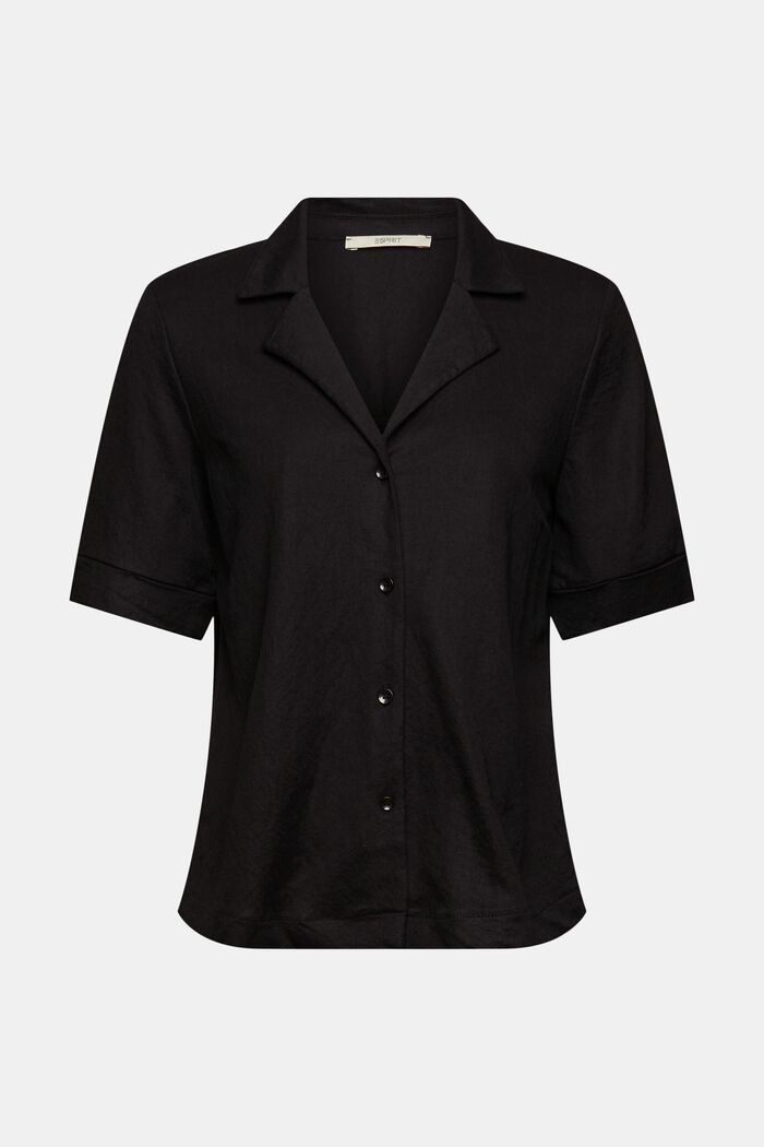 Shirt blouse, BLACK, detail image number 6