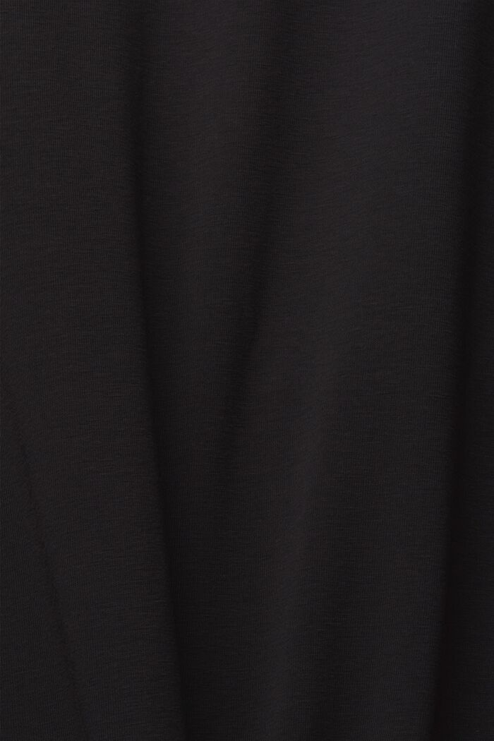 Jersey skirt with a drawstring pattern, BLACK, detail image number 1