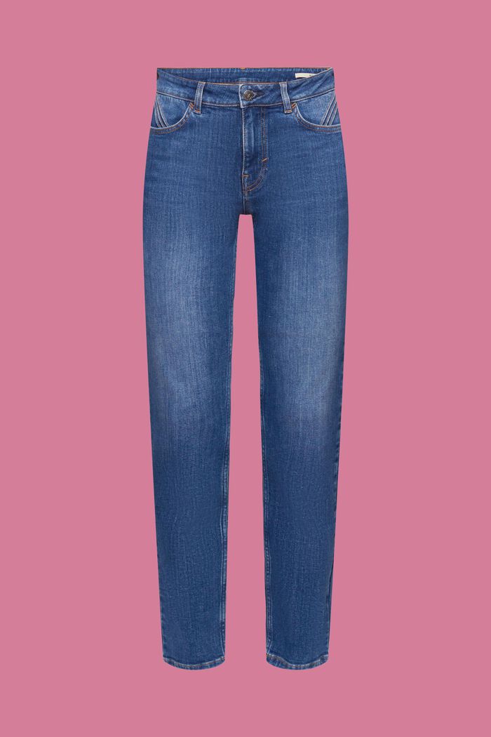 Mid-rise slim fit jeans, BLUE MEDIUM WASHED, detail image number 6