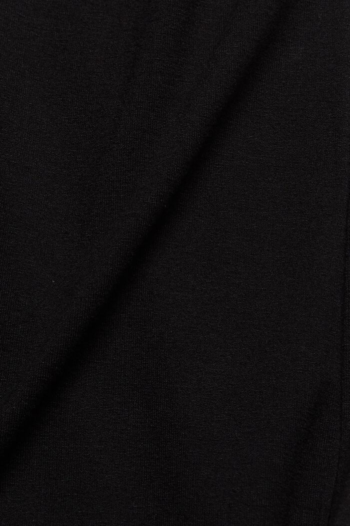 Jersey knotted dress, LENZING™ ECOVERO™, BLACK, detail image number 4