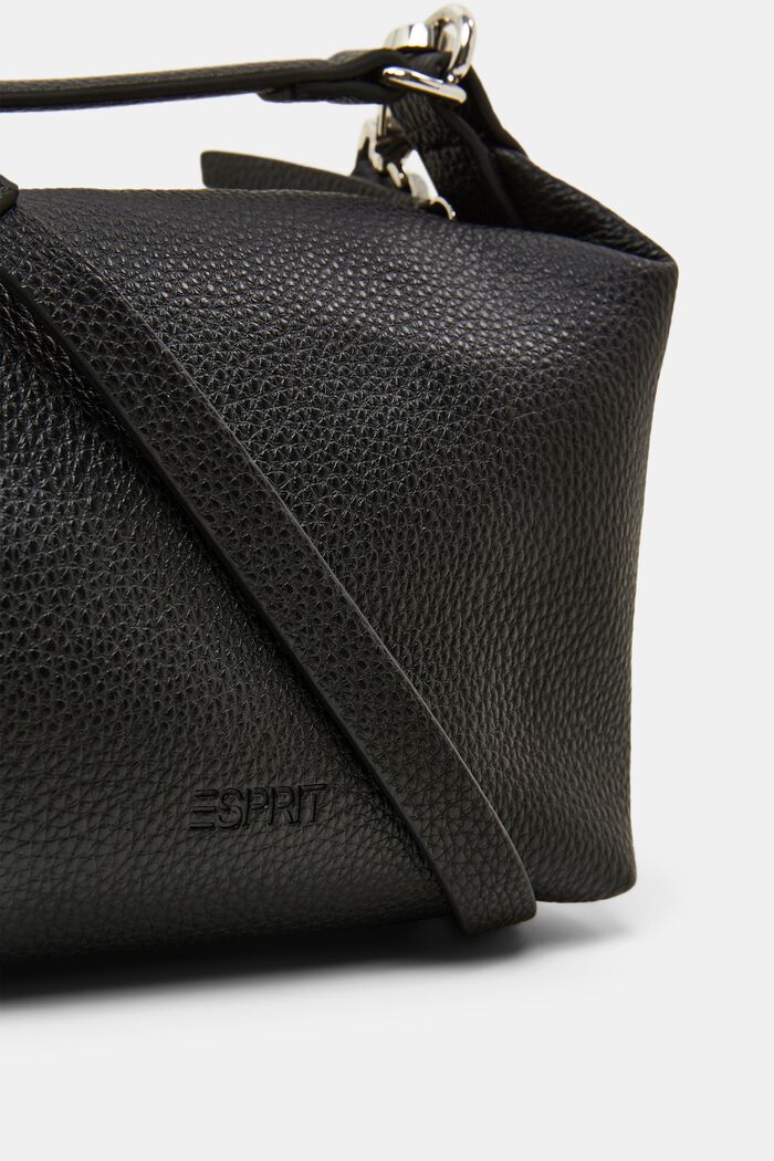 Mini Vegan Leather Bag, BLACK, detail image number 1