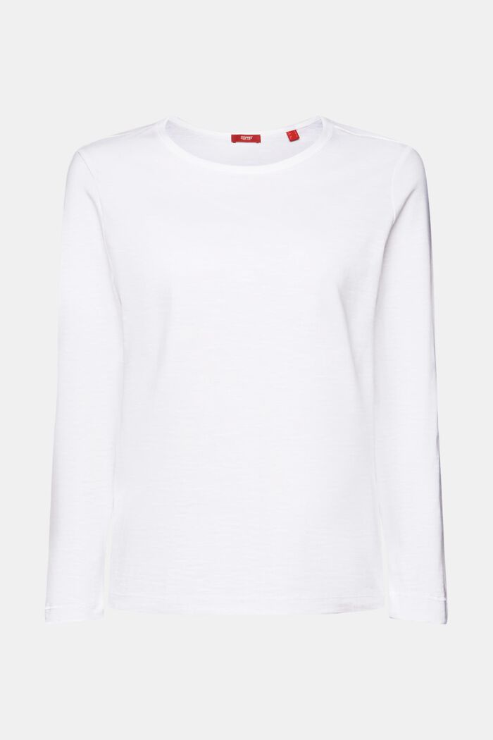 Longsleeve top, 100% cotton, WHITE, detail image number 6