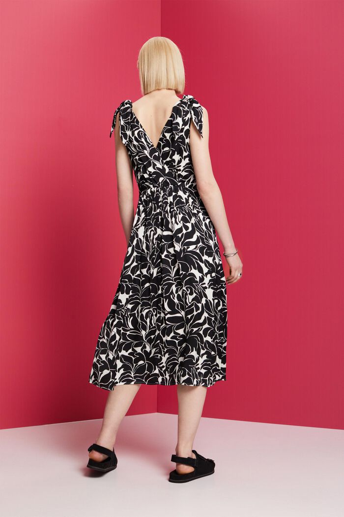 Patterned midi dress, LENZING™ ECOVERO™, WHITE, detail image number 3