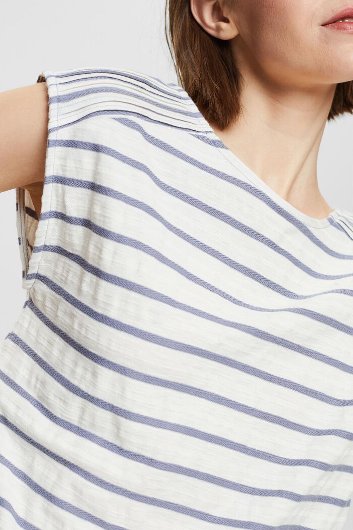 T-shirt with textured stripes, LIGHT BLUE LAVENDER, detail image number 2