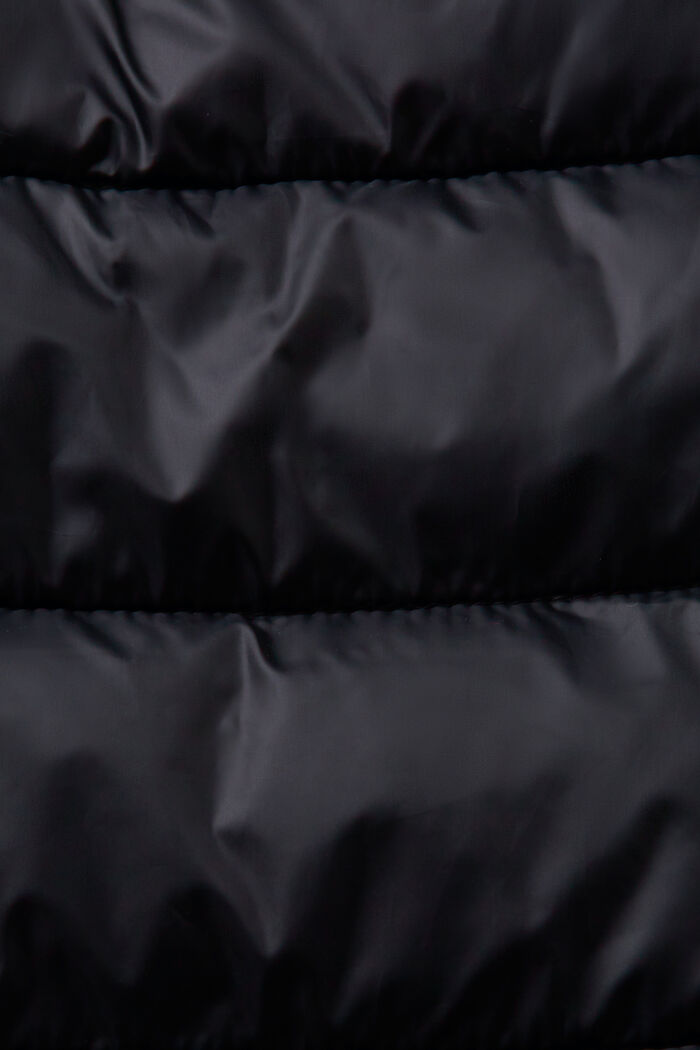 Quilted Longline Vest, BLACK, detail image number 5