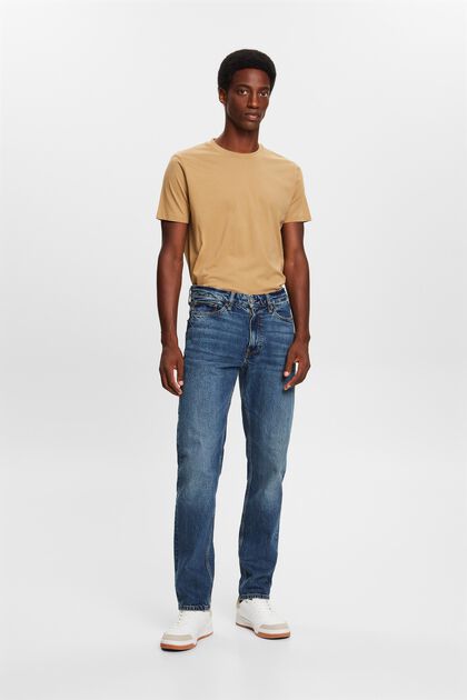 Straight Mid-Rise Jeans