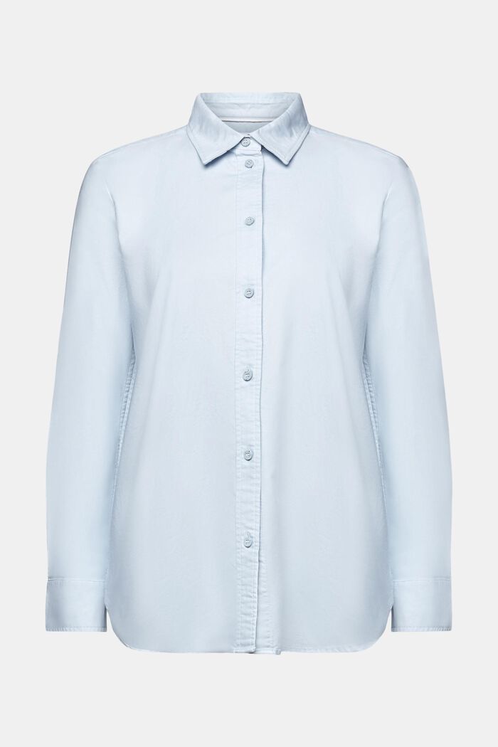 Oxford Shirt Blouse, LIGHT BLUE, detail image number 6