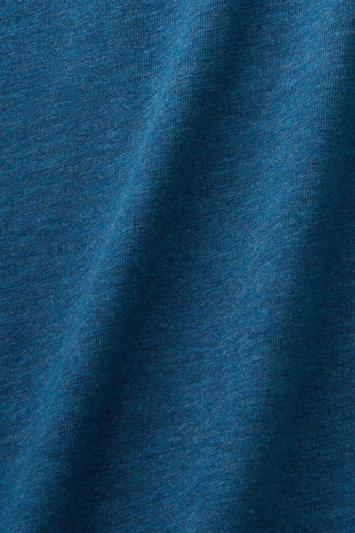 Crewneck t-shirt, 100% cotton, GREY BLUE, detail image number 4