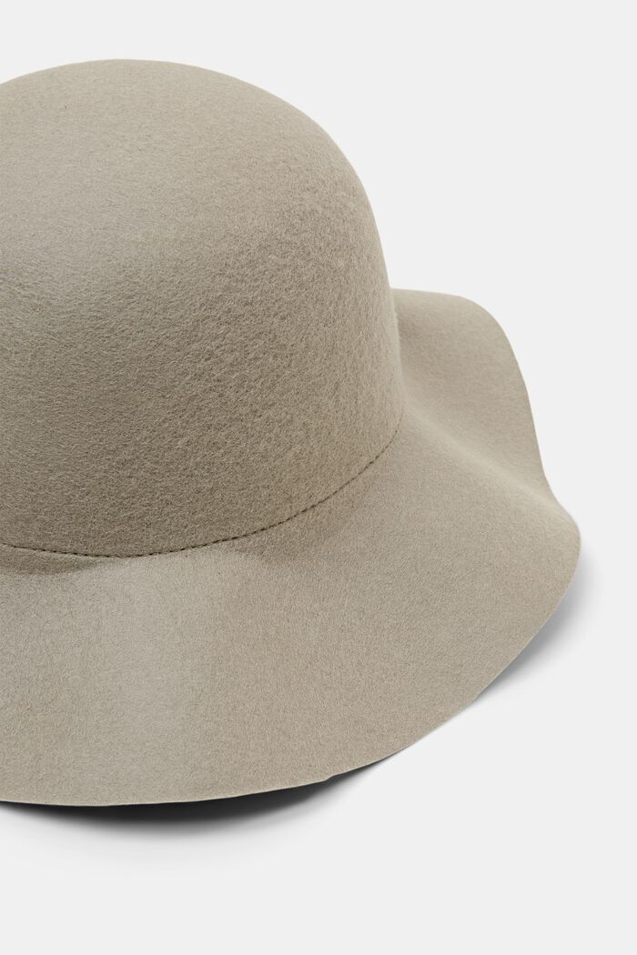 Wool Felt Hat, LIGHT TAUPE, detail image number 1