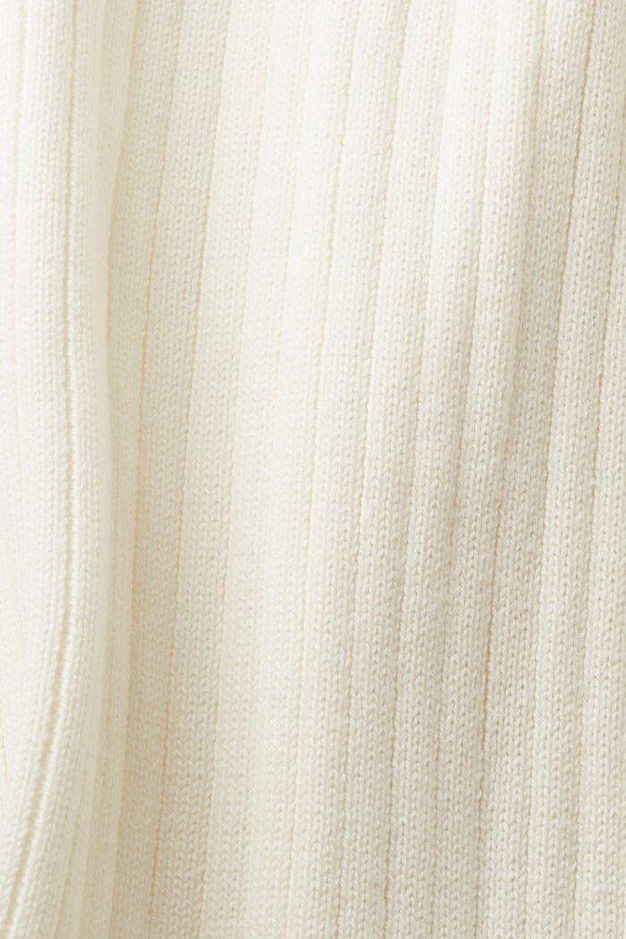 Mixed rib open cardigan, OFF WHITE, detail image number 5