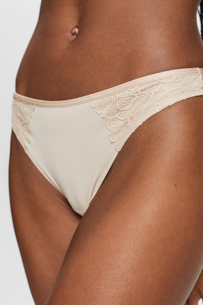 Hipster Lace Thong, SAND, detail image number 2