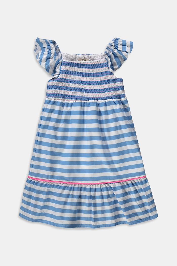 Dress with striped pattern, BRIGHT BLUE, overview