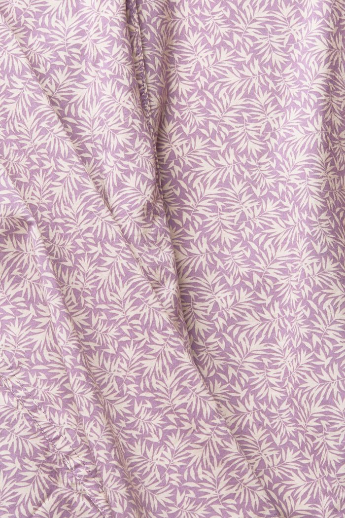 Shirt with a floral pattern, DARK MAUVE, detail image number 4