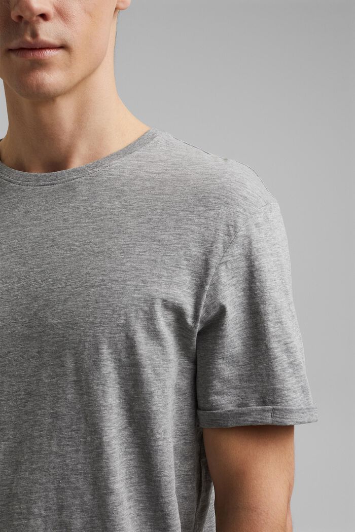 Jersey T-shirt, organic cotton/LENZING™ ECOVERO™, MEDIUM GREY, detail image number 1
