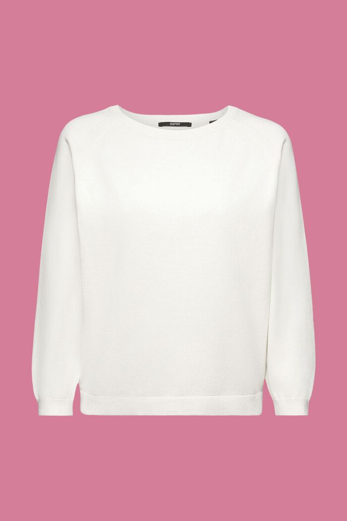 Sweater with batwing sleeves, OFF WHITE, detail image number 6