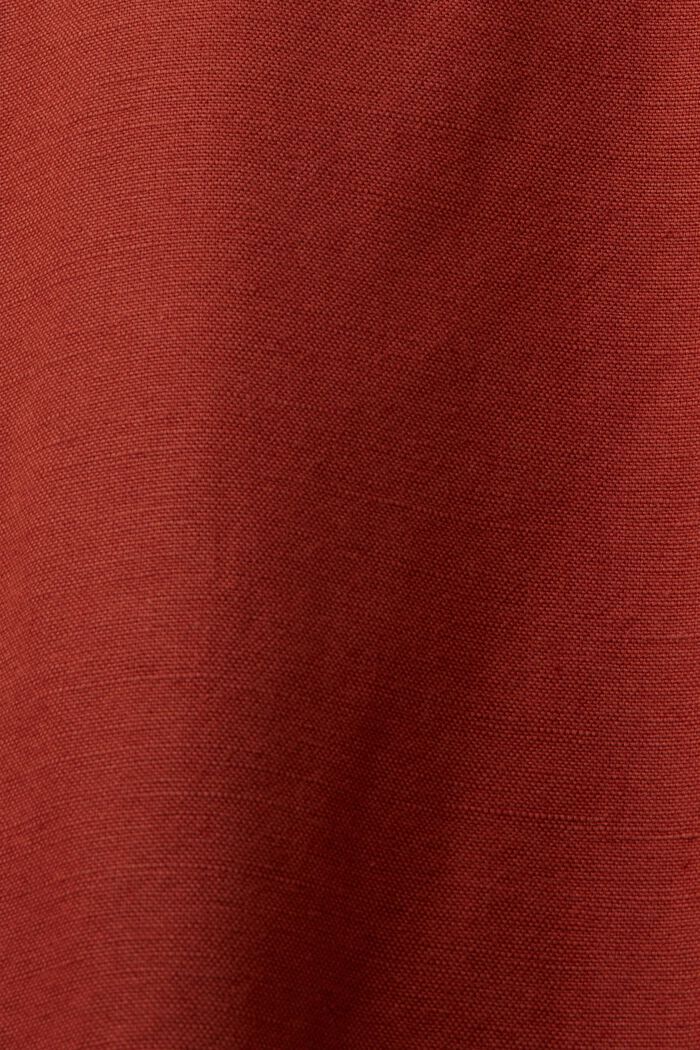 Single-breasted blazer, linen blend, TERRACOTTA, detail image number 5