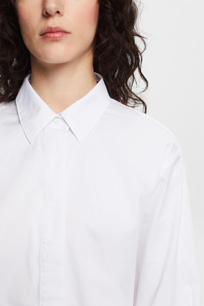 Loose Fit Shirt Blouse, WHITE, detail image number 3
