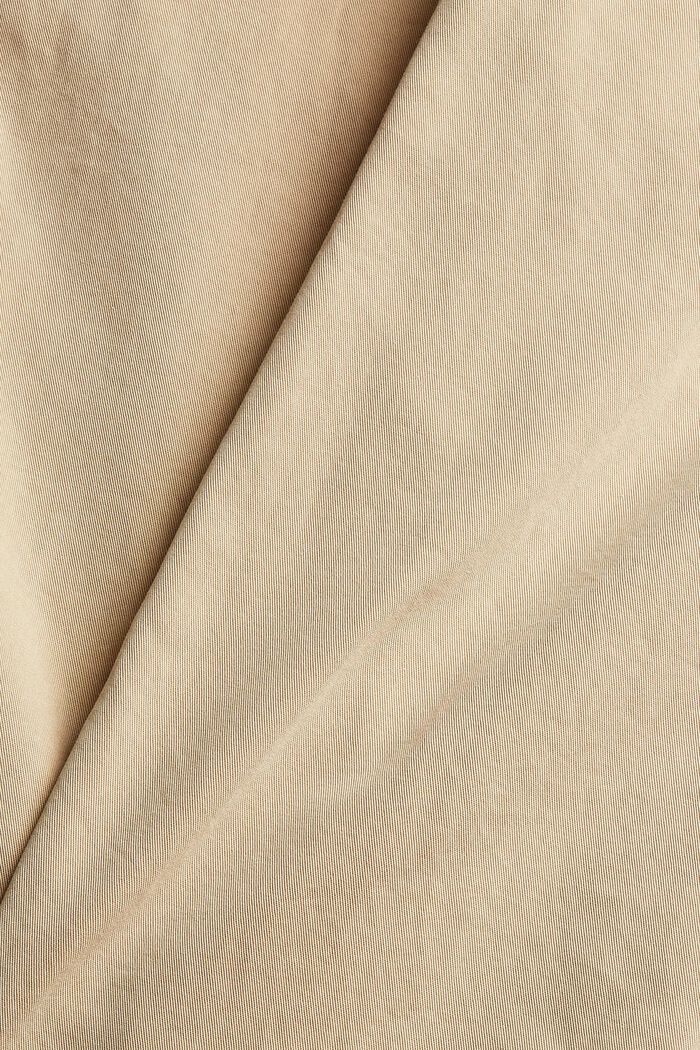 Capri trousers in pima cotton, SAND, detail image number 4