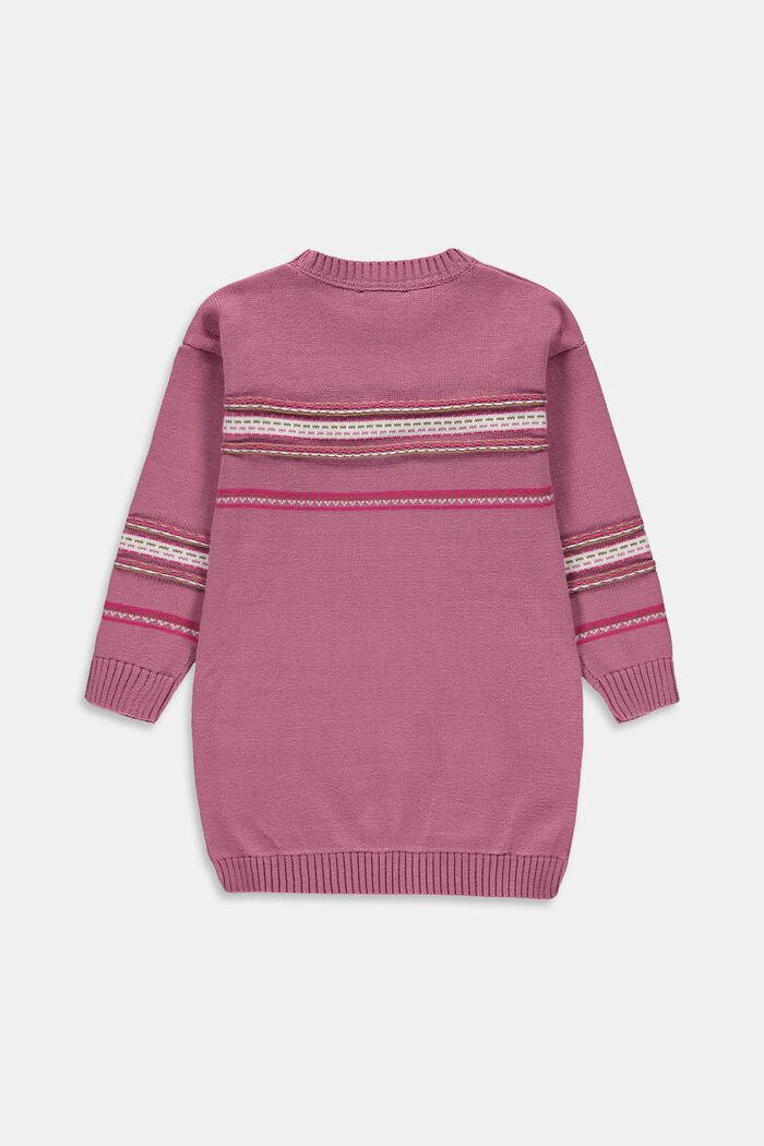 Knit dress with a Fair Isle pattern, MAUVE, detail image number 1