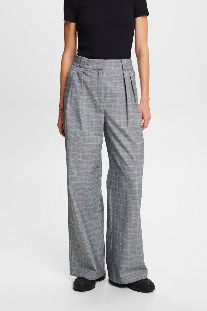 Mix & Match: Prince of Wales checked trousers, PETROL BLUE, detail image number 0