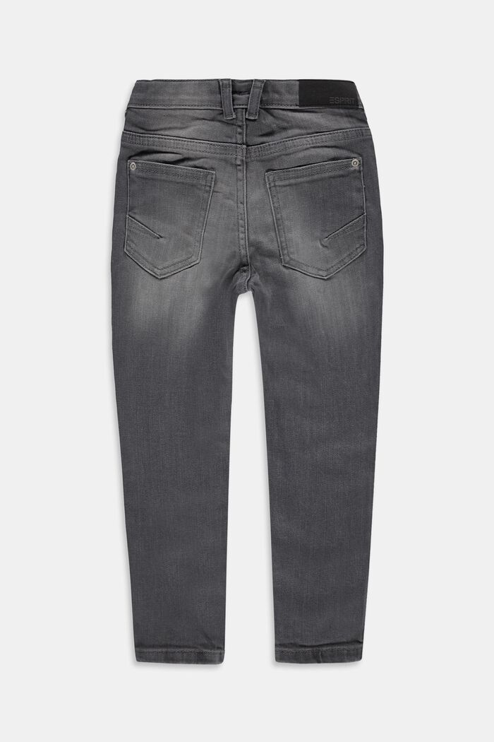 Stretch jeans with an adjustable waist, GREY MEDIUM WASHED, detail image number 1
